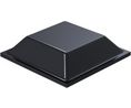 Rubber Feet, Square, 12.7x12.7x3.1mm, 65 Shore A, Black