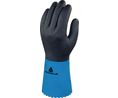Protective Gloves, Polyamide / PVC / Nitrile, Glove Size 9, Blue