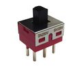 Miniature Slide Switch, 2CO, ON-OFF-ON, PCB Pins