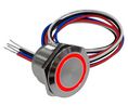 Commutateur tactile capacitif lumineux, Maintenu 1.5 A 30 VDC 1CO IP68
