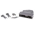 3M 103 Series Aluminium Angled D Sub Backshell, 50 Way, Strain Relief