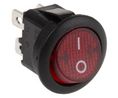APEM Illuminated DPST, On-Off Rocker Switch Panel Mount