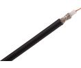Coaxial Cable RG-59 PVC 6.15mm 75Ohm Bare Copper Black 304m
