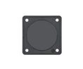 Blanking Cover Glossy INTEGRO Wall Mount Black