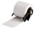 Label Roll, Vinyl, 25.4 x 12.7mm, 250pcs, Transparent / White