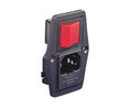 IEC Connector, Inlet, C14, 250V, 2 Pole - Illuminated, Black