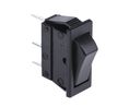 Rocker Switch, 14V, 10 A / 16 A, 1CO, 250V, ON-ON, Black, 32 x 14 mm