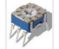 Rotary Switch 4 Position SP4T Latched 0.1A 30VDC Solder Terminal Flush Screwdriver Slot Actuator THT Straight, Packung à 80 Stück