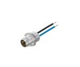 Rundsteckverbinder, M8, Stecker, Gerade, Pole - 3, Panelmontage