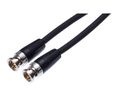 Konfektioniertes HF-Kabel, 75Ohm, BNC Männlich Gerade - BNC Männlich Gerade, 10m, Schwarz