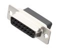 D-Sub Connector, Socket, DA-15, Crimp Terminal, Pack of 10 pieces