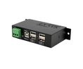 Industriell USB-hubb, 4x USB-A-uttag, 2.0, 480Mbps