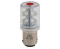 LED Red, BA15d 24 V ac/dc