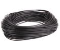PVC Black Cable Sleeve, 2mm Diameter, 50m Length, Rolle à 50 Meter
