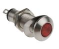Marl Red Panel Mount Indicator, 12 → 28V, 8.1mm Mounting Hole Size, Solder Tab Termination, IP67