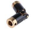Universal Joint 103.09.2020, 1, Plain, Bore 5 x 5 mm, 37.6 mm Length, Brass