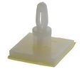 LCBSB-6-01A-RT, 9.5mm High Nylon PCB Support for 4mm PCB Hole, 17.8 x 17.8mm Base, Pack of 10 pieces