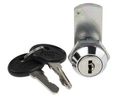 Cabinet Lock, 16.5mm Panel-to-Tongue, 20.2 x 17.2mm Cutout, Key Unlock