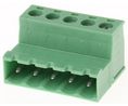 Phoenix Contact, 5.08mm Pitch, CLASSIC COMBICON IC, 5 Way, Pluggable Terminal Block, Inverted Plug, Cable Mount,, Pack of 5 pieces