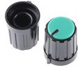 13.3mm Black Potentiometer Knob for 6mm Shaft Splined