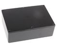 Black Die Cast Aluminium Enclosure, IP66, Black Lid, 171.9 x 120.9 x 55mm