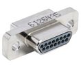 Glenair MWDM 15 Way Panel Mount D-sub Connector Plug, Male