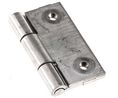 Stainless Steel Butt Hinge, Screw Fixing, 50mm x 50mm x 2mm