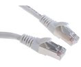 0.5m Cat5e, White RJ45 to Male RJ45 Male, F/UTP Shielded, Terminated PVC Sheath