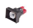 Illuminated Push Button Switch, Latching, Panel Mount, 16mm Cutout, SPDT, 250V ac