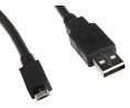 Cable, USB-A Plug - USB Micro-B Plug, 3m, USB 2.0, Black