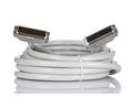 Female 50 Pin D-sub to Male 50 Pin D-sub Serial Cable, 6m PVC 6m Grey