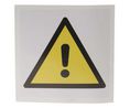Self-Adhesive General Hazard Hazard Warning Sign
