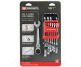 Spanner Set, Hinged Combination Ratchet, 12pcs