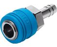 Festo Brass Female Pneumatic Quick Connect Coupling, 12mm Hose Barb