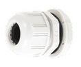 GWconnect Plastic Cable Gland with Gasket and Nut M20x1.5 Thread Light Grey RAL 7035, 100 kappaleen pakkaus