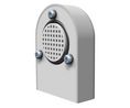 Rainproof Ventilator, 69.34mm, Polycarbonate, Grey