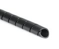 Cable Spiral Wrap Tubing, 20 ... 150mm, Polyethylene, 30m, Black