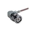 HF-Steckverbinder, BNC, Messing, Stecker, Rechter Winkel, 50Ohm, Lötanschluss, Crimp-Anschluss