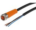ifm electronic Straight Female 3 way M8 to Unterminated Sensor Actuator Cable, 2m