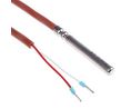 PT100 RTD Sensor, 6mm Dia, 50mm Long, 2 Wire, Probe, Class B +180°C Max