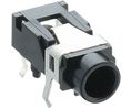 Klinkeneinbaubuchse, Rechter Winkel, Silber, 3.5 mm, Pole - 3