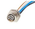 Circular Connector, 16A, M16, Socket, Straight, 500mm, Poles - 5
