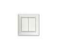 Wall Push-Button Bluetooth Switch EASYFIT 2x OFF-(ON) Flush Mount White