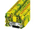 Terminal Block, Push-In, 2 Poles, , 16mm², Green / Yellow, Pack of 5 pieces
