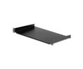 Fixed Server Rack Mount Shelf, 250mm, Schwarz