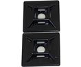 Self Adhesive Black Cable Tie Mount 28.6 mm x 28.6mm, 5.5mm Max. Cable Tie Width Packung à 10 Stück