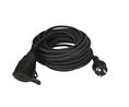 10m 1 Socket Type F - German Schuko Extension Lead, 250 V, IP20 10m Black