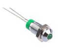 LED Indicator Solder Tab Green DC 3.3V 6mm 40mcd