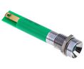 LED Indicator Solder Tab Green DC 26.4V 8mm 40mcd