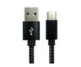 Cable, USB-A Plug - USB-C Plug, 1.8m, USB 2.0, Black